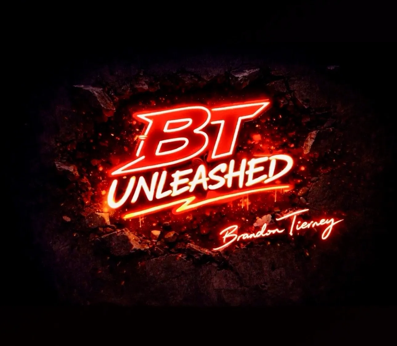 BT Unleashed" text with fiery background.