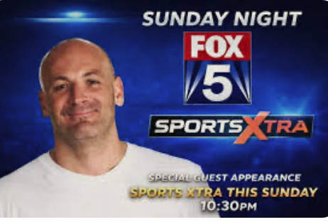 Man featured in Fox 5 Sports Xtra advertisement.