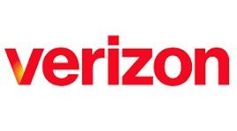 Verizon logo in red and white.